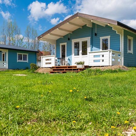 Domek Caloroczny Na Wylacznosc Niebieska Osada Nad Gorskim Potokiem Stary Waliszow Zewnętrze zdjęcie
