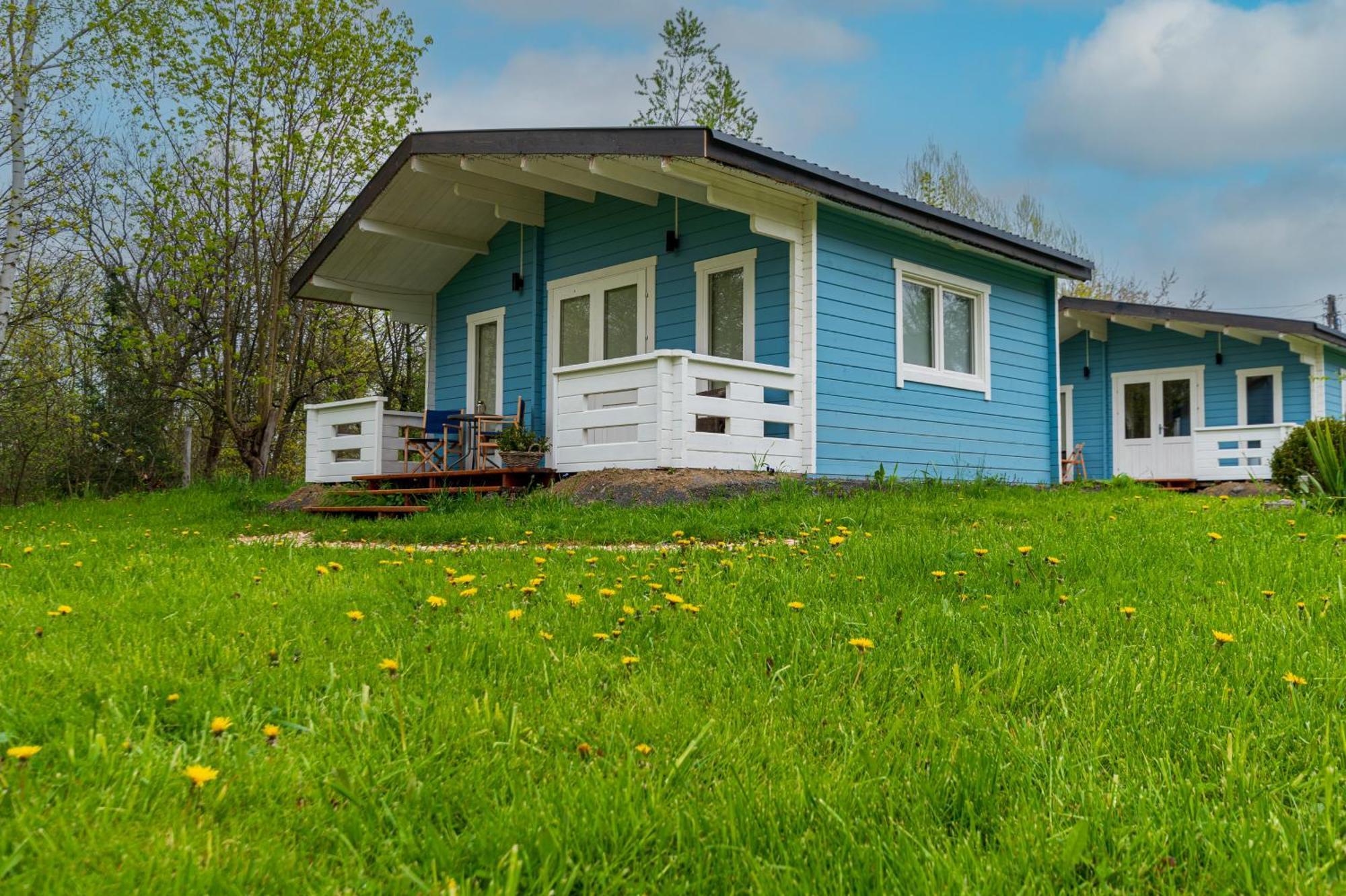 Domek Caloroczny Na Wylacznosc Niebieska Osada Nad Gorskim Potokiem Stary Waliszow Zewnętrze zdjęcie